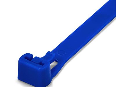 CTie 250x7.6mm Hersluitbare Nylon Tyraps blauw | Per 100 stuks
