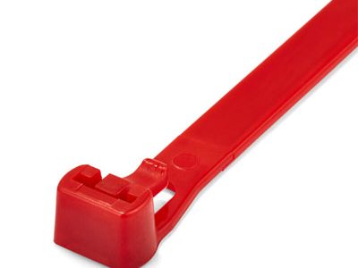 CTie 250x7.6mm Hersluitbare Nylon Tyraps Rood | Per 100 stuks