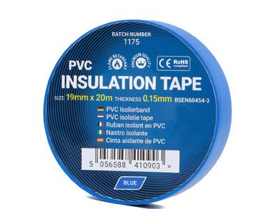 PVC Isolatietape - 19mm x 33m - Blauw