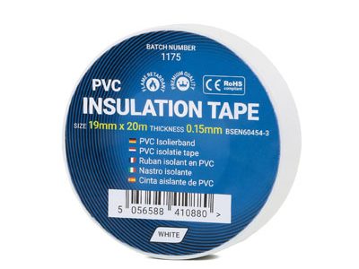 PVC Isolatietape - 19mm x 33m - Wit